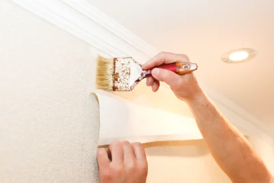 Pose de papier peint à Vierville — revêtements muraux et toiles de verre